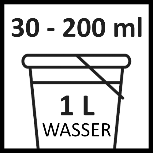101 Dosierung 30-200ml auf 1