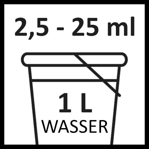 106 Dosierung 2,5-25 ml auf 1l
