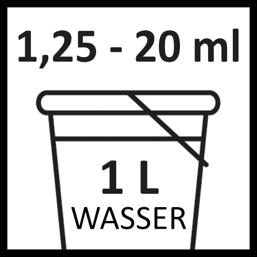 122 Dosierung 1,25-20ml auf 1l