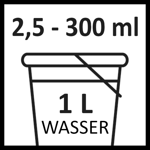 99 Dosierung 2,5-300ml auf 1l