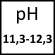pH 11,3-12,3
