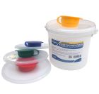 Spendereimer für Vliestuch mit Deckel | 5L