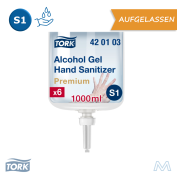 Tork Händedesinfektionsgel S1 Premium | 6 Stück | 420103