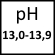 pH 13-13,9