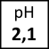 pH 2,1