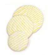 Microfaserpads | 26 - 51 cm | gelb/weiß