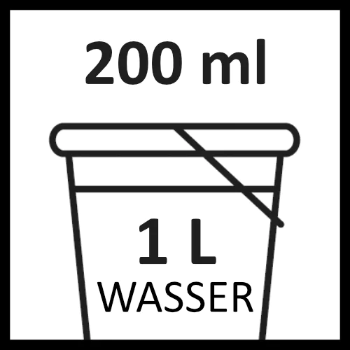 111 Dosierung 200ml auf 1l
