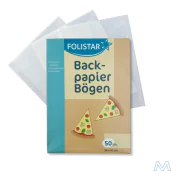 Backpapier zugeschnitten