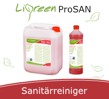 Nachhaltiger Sanitärreiniger Ligreen Prosan von E-Mayr